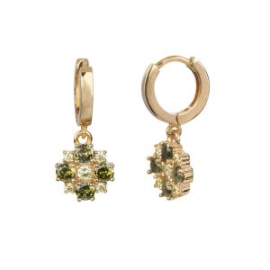 Pendientes Flor Verde Maria G DE JAIME