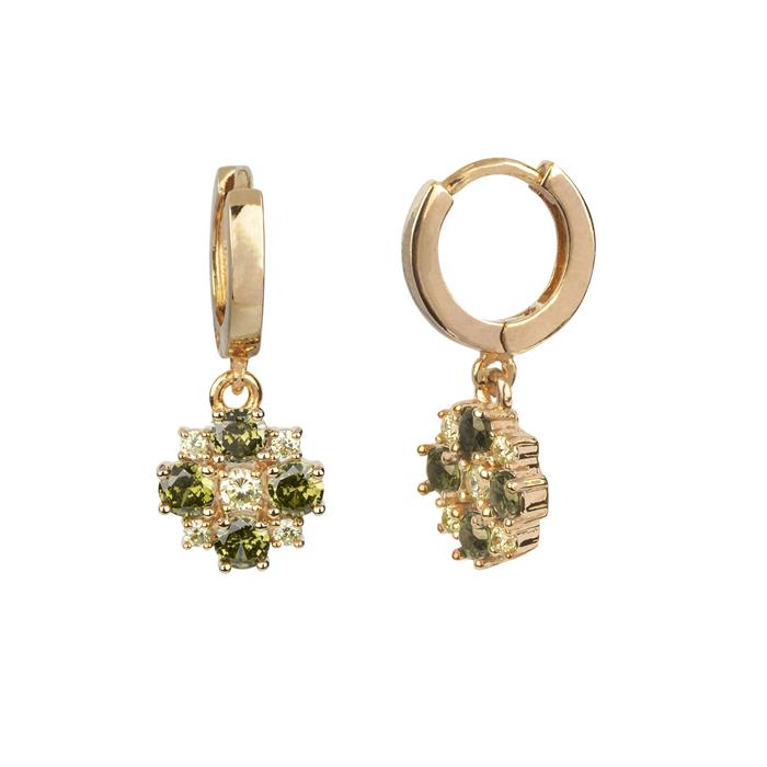 Pendientes Flor Verde Maria G DE JAIME