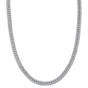 Collar acabado Plata Plano Unisex