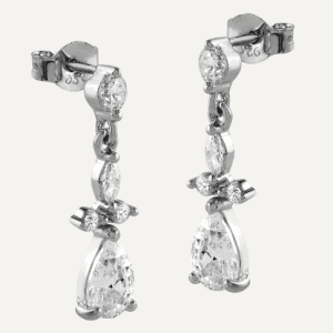 Pendientes Largos con caída de Circonitas