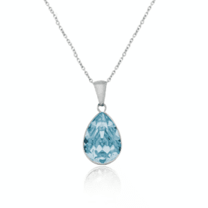 Collar corto lágrima azul