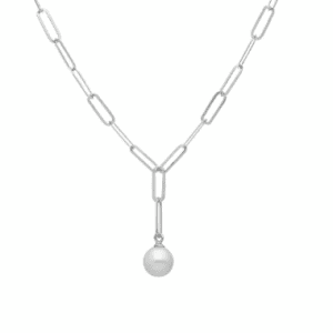 Collar corto perla blanco