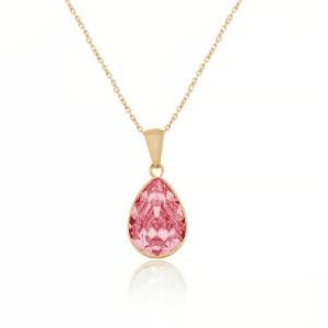 Collar lágrima light rose
