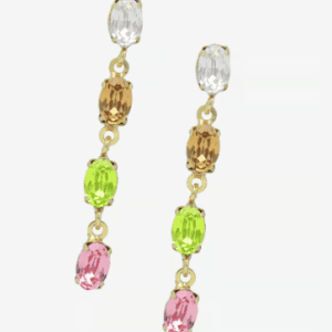 Pendientes largos cascada color multicolor