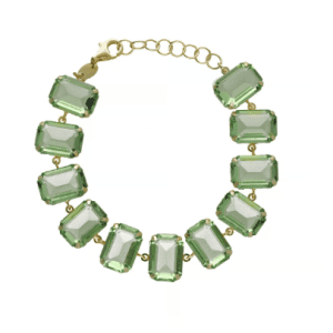Pulsera ajustable rectángulo color verde