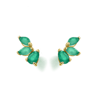 Pendientes de Oro y Esmeraldas LECARRÉ