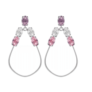 Pendientes largos gota color multicolor