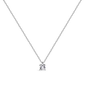 Gargantilla Oro blanco y Diamante GNL-101-138-UU