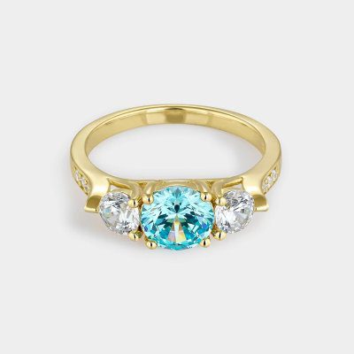 Anillo Circonita Azul Itemporality SRN-213-117-14