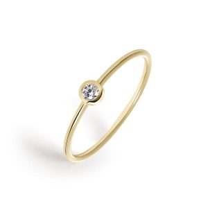 Anillo Oro Amarillo y Diamante GRN-201-281