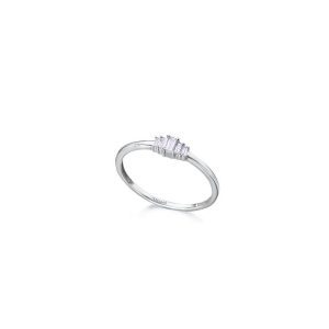 Anillo Oro Blanco Degrade Diamantes LECARRÉ