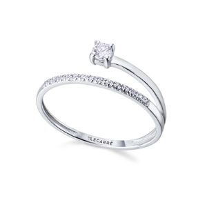 Anillo Oro Blanco Diamantes LECARRÉ
