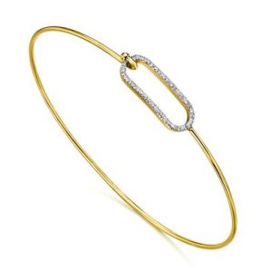 Pulsera Rígida Oro y Diamantes LECARRÉ