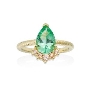 Anillo CONSTANZA Verde Plata 90694SV