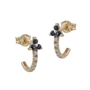 Pendientes Oro, Diamantes y Zafiros GEA-207-002-UU