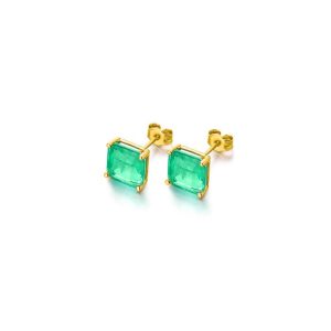 Pendientes Oro Green Love Lecarre