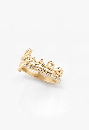 Anillo "say my name" Guess
