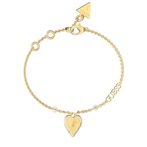 Pulsera Love me tender acero dorado Guess