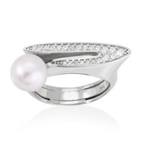 Anillo TOKIO Perla y Plata 90601SB